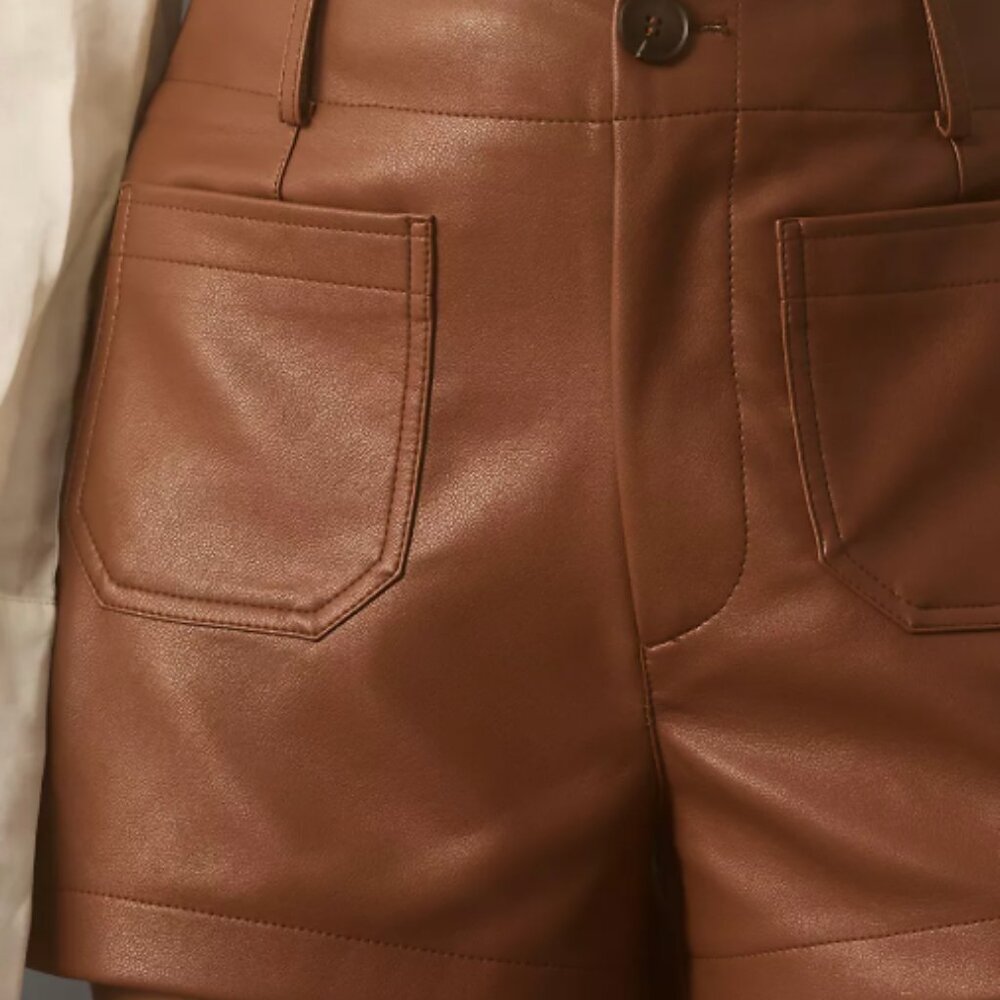 The Colette Shorts by Maeve: Faux-Leather Edition